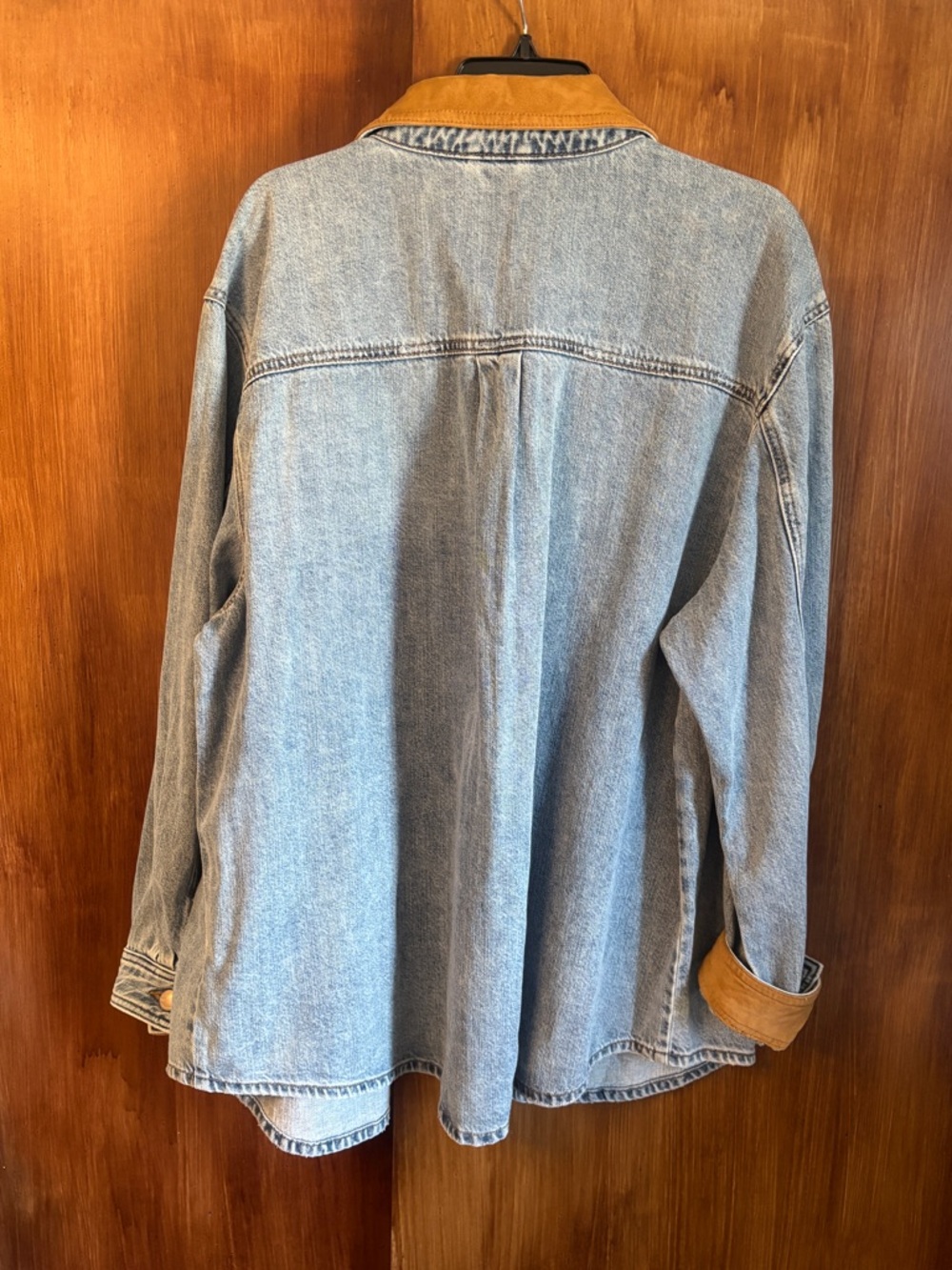 NWT Natural Reflections Denim Barn Chore Button-Down Shirt Jacket | Women’s 1X - Picture 7 of 15